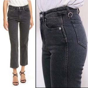 SIMON MILLER Crop Designer Jeans Mid Black Wash 1